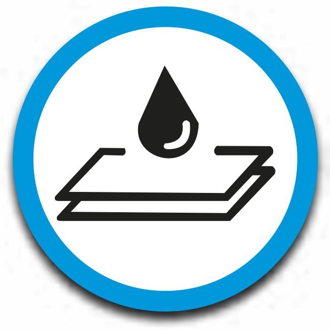 Adheres well on slightly damp stones icon